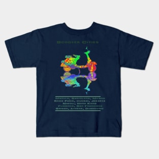 Scooter Cities Kids T-Shirt